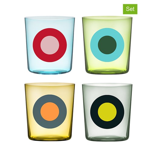 Remember Szklanki (4 szt.) &quot;Dots&quot; w różnych kolorach - 300 ml ze sklepu Limango Polska w kategorii Naczynia - zdjęcie 187676974