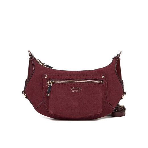 Torebka Guess Marsha Mini HWSG95 01720 Bordowy ze sklepu eobuwie.pl w kategorii Listonoszki - zdjęcie 187677030