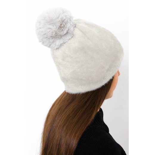 SZARA CZAPKA ALPAKA Z POMPONEM ze sklepu olika.com.pl w kategorii Czapki zimowe damskie - zdjęcie 187677610