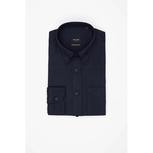 KOSZULA FORMENTO 3322C DŁUGI RĘKAW SLIM FIT GRANATOWA Z BAWEŁNĄ ze sklepu Recman w kategorii Koszule męskie - zdjęcie 187677703