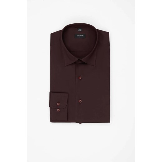 KOSZULA VERSONE 3334E DŁUGI RĘKAW SLIM FIT FIOLETOWA Z BAWEŁNY ze sklepu Recman w kategorii Koszule męskie - zdjęcie 187677711