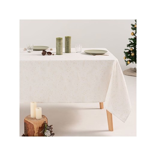 GAMUSI Obrus &quot;Berrie&quot; w kolorze biało-złotym ze sklepu Limango Polska w kategorii Obrusy i bieżniki - zdjęcie 187678540