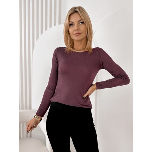bluzka tonale śliwkowa one size ze sklepu UBRA w kategorii Bluzki damskie - zdjęcie 187678740