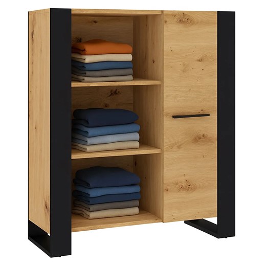 Nowoczesny regał na ubrania dąb artisan N1-G08 ze sklepu Edinos.pl w kategorii Regały i witryny - zdjęcie 187678930