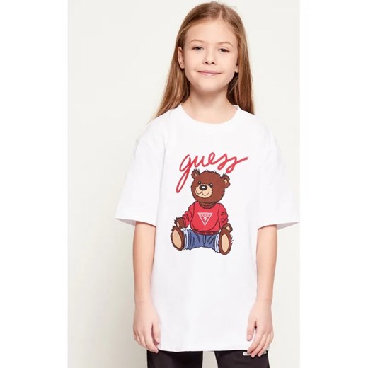 Guess T-shirt | Regular Fit ze sklepu Gomez Fashion Store w kategorii Bluzki dziewczęce - zdjęcie 187679384