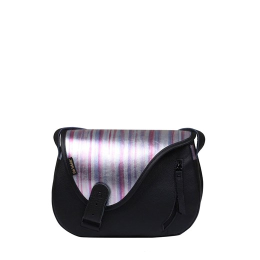 czarna torebka damska skórzana Mouse na ramię ze sklepu Słoń Torbalski w kategorii Listonoszki - zdjęcie 187680010