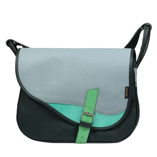 zielona torebka damska skórzana listonoszka na ramię Freshman ze sklepu Słoń Torbalski w kategorii Listonoszki - zdjęcie 187680023