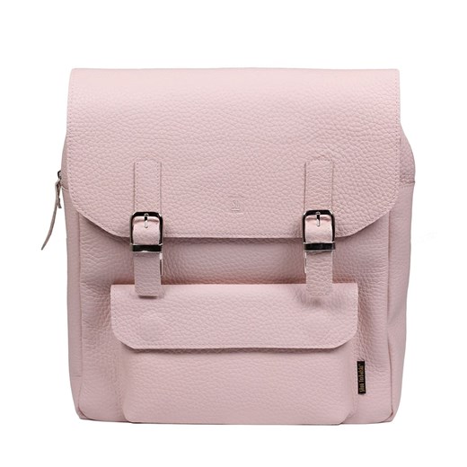 różowy plecak skórzany Teofila ze sklepu Słoń Torbalski w kategorii Plecaki - zdjęcie 187680024