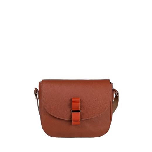 brązowa torebka damska skórzana Camille na ramię ze sklepu Słoń Torbalski w kategorii Listonoszki - zdjęcie 187680033