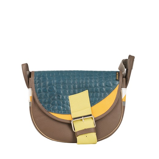 brązowa  damska torebka listonoszka skórzana na ramię Freshman Mini ze sklepu Słoń Torbalski w kategorii Listonoszki - zdjęcie 187680040