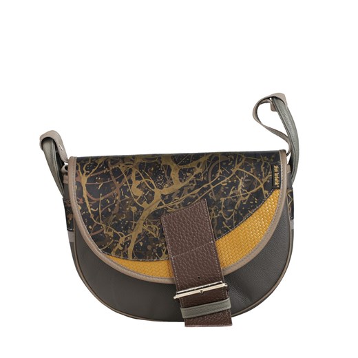 brązowa damska torebka listonoszka skórzana na ramię Freshman Mini ze sklepu Słoń Torbalski w kategorii Listonoszki - zdjęcie 187680044