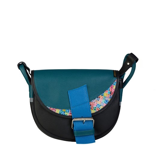 czarna torebka listonoszka skórzana na ramię Freshman Mini ze sklepu Słoń Torbalski w kategorii Listonoszki - zdjęcie 187680060