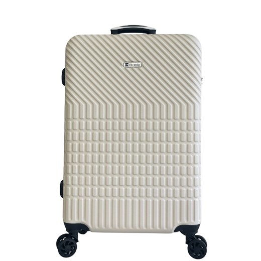 beżowa walizka średnia  High Class Collection 66 cm ze sklepu Słoń Torbalski w kategorii Walizki - zdjęcie 187680072