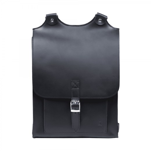 czarny plecak skórzany Karol ze sklepu Słoń Torbalski w kategorii Plecaki - zdjęcie 187680080