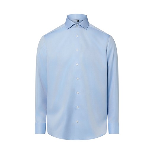 Finshley & Harding Męska koszula non-iron Mężczyźni Modern Fit Bawełna jasnoniebieski jednolity ze sklepu vangraaf w kategorii Koszule męskie - zdjęcie 187680170