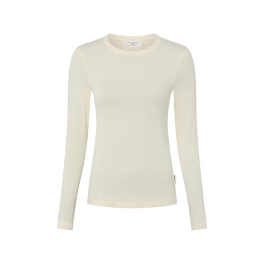 Marc O'Polo Denim Damska koszulka z długim rękawem Kobiety Bawełna écru jednolity ze sklepu vangraaf w kategorii Bluzki damskie - zdjęcie 187680173