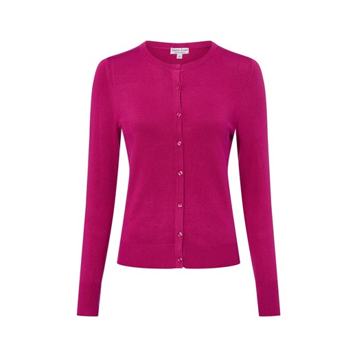 Marie Lund Kardigan damski Kobiety fuksja jednolity ze sklepu vangraaf w kategorii Swetry damskie - zdjęcie 187680204