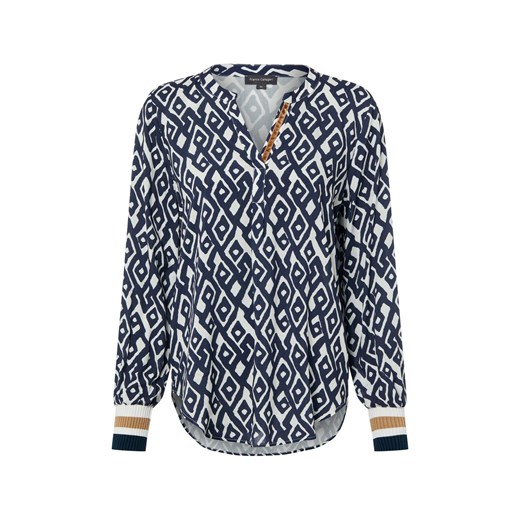 Franco Callegari Bluzka damska tunika Kobiety wiskoza granatowy wzorzysty ze sklepu vangraaf w kategorii Bluzki damskie - zdjęcie 187680231
