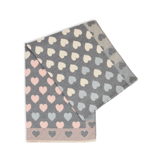 Marie Lund Szalik damski Kobiety wiskoza szary wzorzysty ze sklepu vangraaf w kategorii Szaliki i chusty damskie - zdjęcie 187680241