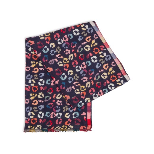 Marie Lund Szalik damski Kobiety wiskoza granatowy wzorzysty ze sklepu vangraaf w kategorii Szaliki i chusty damskie - zdjęcie 187680244