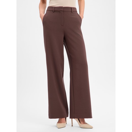 Msch Copenhagen Damskie spodnie materiałowe - MSCHMacy Michelle Kobiety brązowy jednolity ze sklepu vangraaf w kategorii Spodnie damskie - zdjęcie 187680250