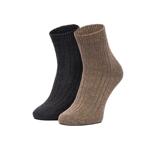 Skarpety długie Nine West CEO_LA_NW_12744_Z_AW25 (2-PACK) Brązowy ze sklepu eobuwie.pl w kategorii Skarpetki damskie - zdjęcie 187680922