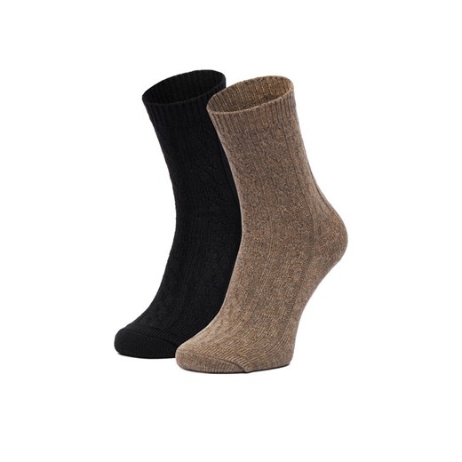 Skarpety długie Nine West CEO_LA_NW_17637_W_AW25 (2-PACK) Czarny ze sklepu eobuwie.pl w kategorii Skarpetki damskie - zdjęcie 187680930