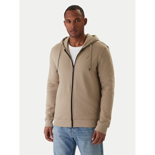 Guess Bluza Aldwin Z2YQ28 K9V31 Beżowy Regular Fit ze sklepu MODIVO w kategorii Bluzy męskie - zdjęcie 187681030