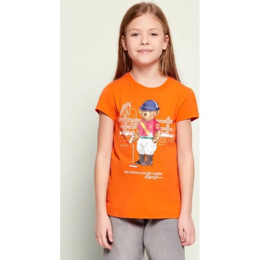 POLO RALPH LAUREN T-shirt | Regular Fit ze sklepu Gomez Fashion Store w kategorii Bluzki dziewczęce - zdjęcie 187681812
