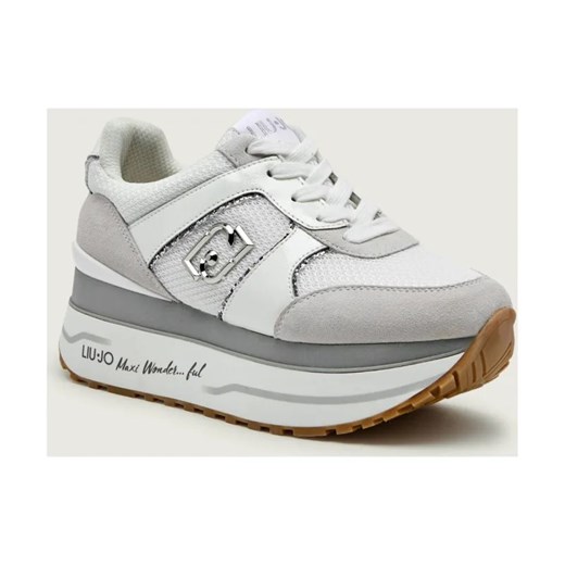 Liu Jo Sneakersy MAXI WONDER 02 - SNEAKE | zamsz ze sklepu Gomez Fashion Store w kategorii Buty sportowe damskie - zdjęcie 187681912