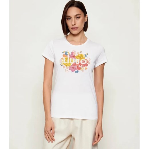 Liu Jo T-shirt | Regular Fit ze sklepu Gomez Fashion Store w kategorii Bluzki damskie - zdjęcie 187682054