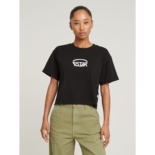 G-Star Koszulka w kolorze czarnym ze sklepu Limango Polska w kategorii Bluzki damskie - zdjęcie 187683274