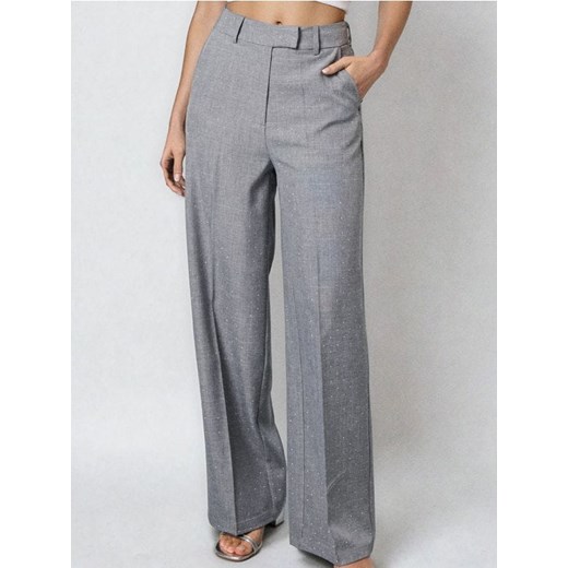 Sinsay - Eleganckie spodnie wide leg - szary ze sklepu Sinsay w kategorii Spodnie damskie - zdjęcie 187685193