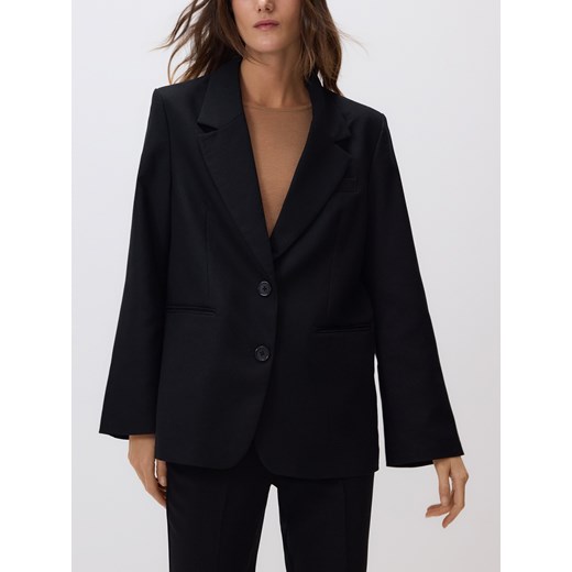 Reserved - Marynarka z połyskującą nicią - czarny Reserved M Reserved