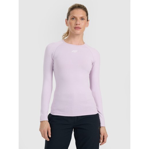 Damska bielizna termoaktywna (góra) 4F 4FWAW25USEAF220 - różowa ze sklepu Sportstylestory.com w kategorii Bielizna termoaktywna damska - zdjęcie 187686592
