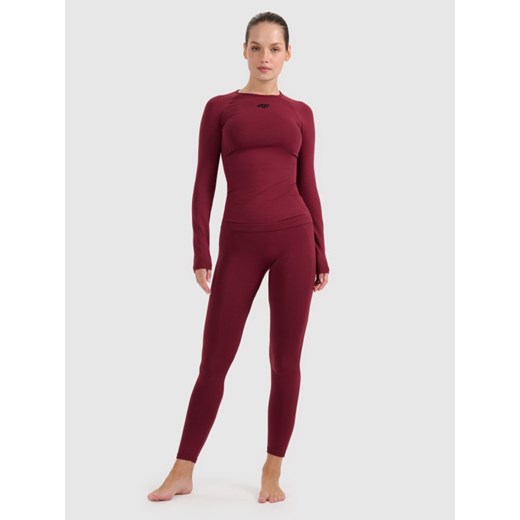Damska bielizna termoaktywna (dół) 4F 4FWAW25USEAF221 - czerwona ze sklepu Sportstylestory.com w kategorii Bielizna termoaktywna damska - zdjęcie 187686771