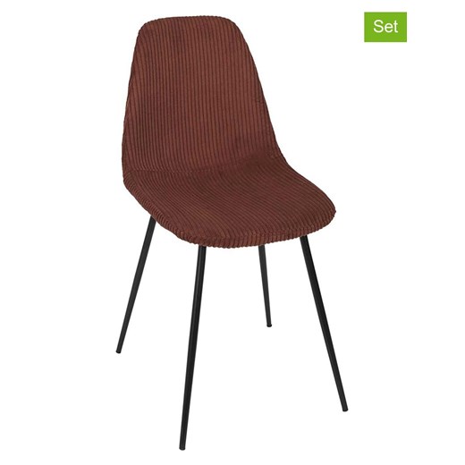 Ethnical Life Krzesła (4 szt.) &quot;Scott&quot; w kolorze pomarańczowym - 45 x 85 x 54 cm ze sklepu Limango Polska w kategorii Meble - zdjęcie 187687013