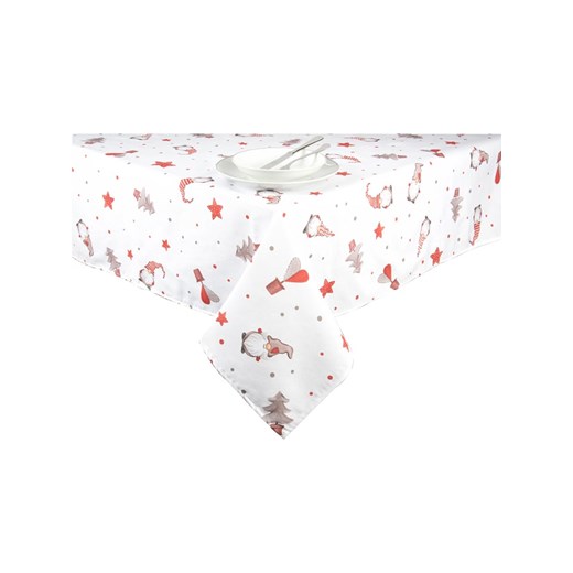 Trendy Kitchen by EXCÉLSA Obrus &quot;Gnomo&quot; w kolorze biało-czerwonym - 240 x 140 cm ze sklepu Limango Polska w kategorii Obrusy i bieżniki - zdjęcie 187687023