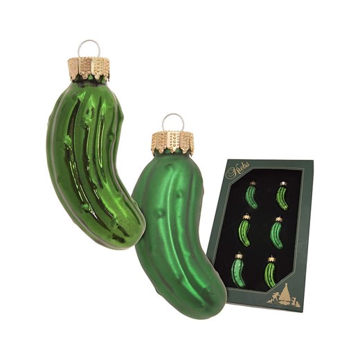 Krebs Glas Lauscha Bombki (6 szt.) w kolorze zielonym ze sklepu Limango Polska w kategorii Dekoracje bożonarodzeniowe - zdjęcie 187687030