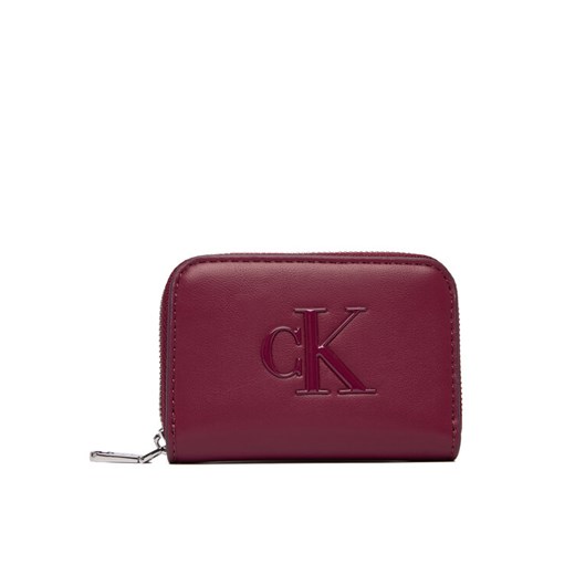 Portfel Calvin Klein Bold Ck Medium Zip Around LV04F1154G Różowy ze sklepu eobuwie.pl w kategorii Portfele damskie - zdjęcie 187687253