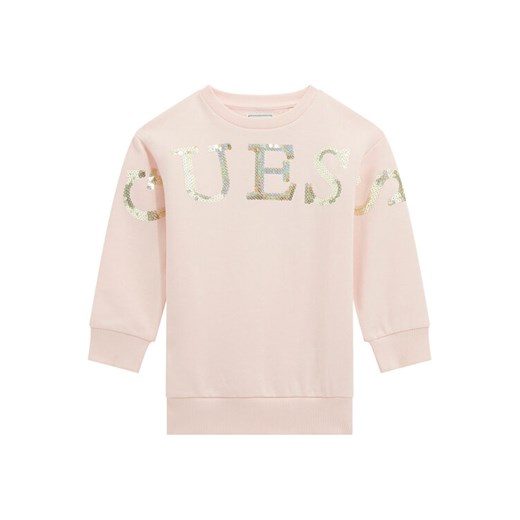 Guess Bluza K5BK10 KAD74 Różowy Regular Fit ze sklepu MODIVO w kategorii Bluzy dziewczęce - zdjęcie 187687422