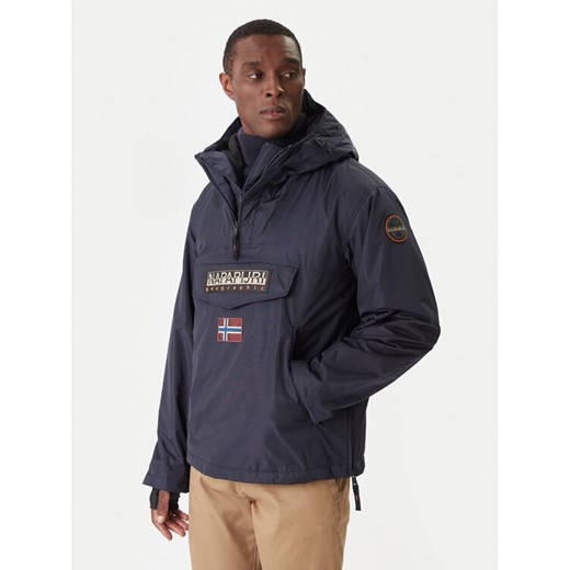 Napapijri Kurtka anorak Rainforest Next NP0A4IB9 Granatowy Regular Fit ze sklepu MODIVO w kategorii Kurtki męskie - zdjęcie 187687442