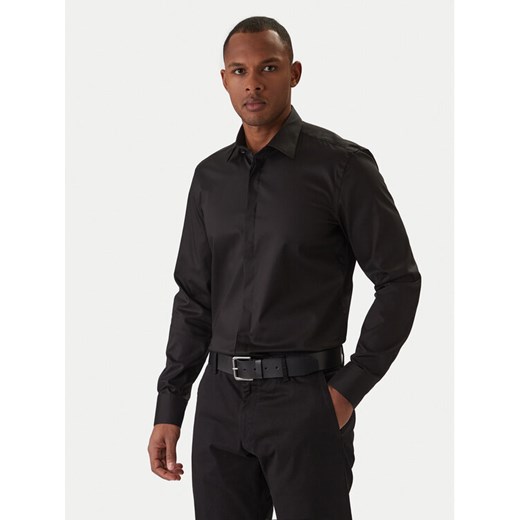 BOSS Koszula H-Hank 50550653 Czarny Slim Fit ze sklepu MODIVO w kategorii Koszule męskie - zdjęcie 187687484