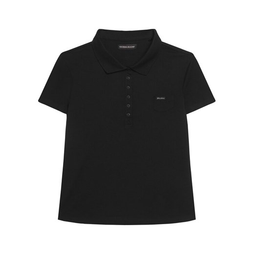 Guess Polo W5GP73 KCYR1 Czarny Regular Fit ze sklepu MODIVO w kategorii Bluzki damskie - zdjęcie 187687491