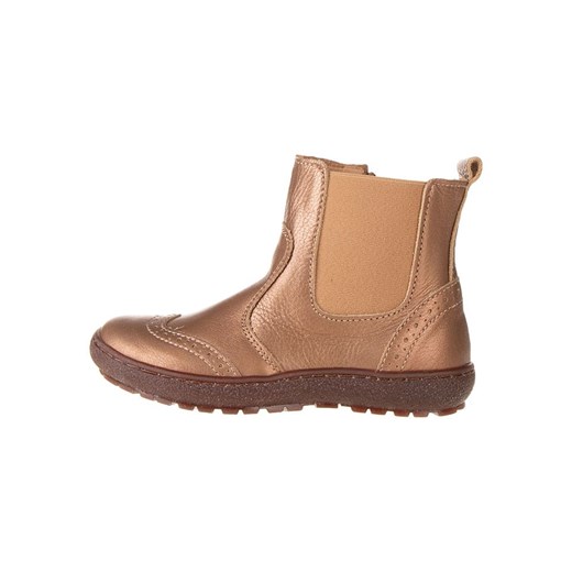 bisgaard Skórzane sztyblety &quot;Norbert&quot; w kolorze złotym ze sklepu Limango Polska w kategorii Buty zimowe dziecięce - zdjęcie 187688243