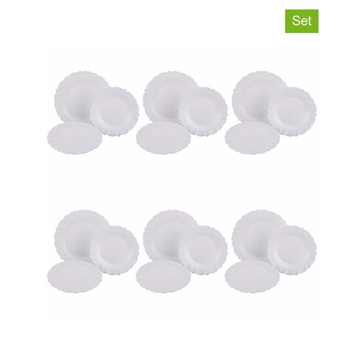 Villa d´Este 18-częściowy zestaw talerzy &quot;Scalloped B&quot; w kolorze białym ze sklepu Limango Polska w kategorii Naczynia - zdjęcie 187688671