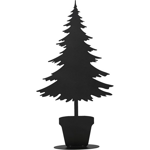 POSIWIO Dekoracja &quot;Potted Tree&quot; w kolorze czarnym - 30 x 57 cm ze sklepu Limango Polska w kategorii Dekoracje i akcesoria ogrodowe - zdjęcie 187688873