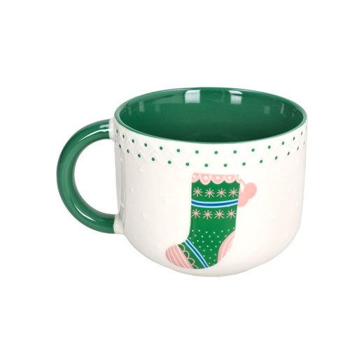 Tognana Kubek jumbo &quot;Chalet&quot; w kolorze biało-zielonym - 570 ml ze sklepu Limango Polska w kategorii Dzbanki i zaparzacze - zdjęcie 187688952