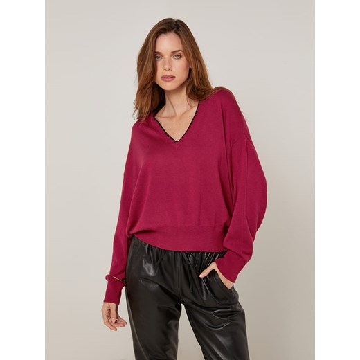 Rodier Sweter w kolorze bordowym Rodier XL Limango Polska wyprzedaż