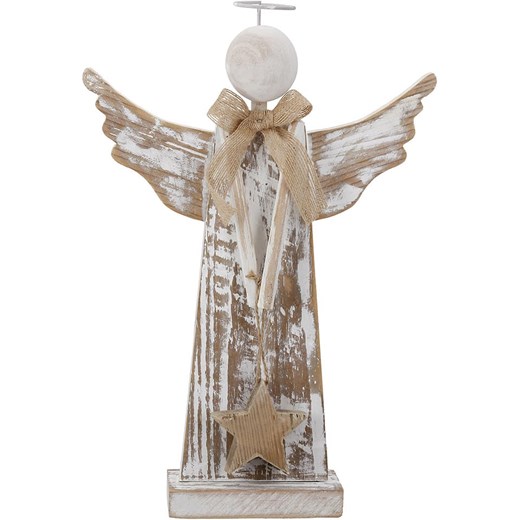 GILDE Dekoracja &quot;Holy halo&quot; w kolorze jasnobrązowo-białym - wys. 35 cm ze sklepu Limango Polska w kategorii Dekoracje - zdjęcie 187689203